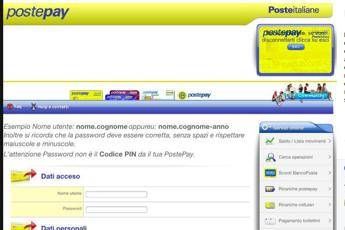 PostePay, occhio al sito clone