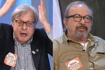 Testa di c..., Sgarbi furioso contro Vauro Testa di c..., Sgarbi furioso contro Vauro