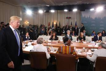 Trump lascia il G7: Da Kim per la pace Trump lascia il G7: Da Kim per la pace