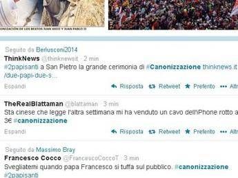 Su Twitter foto, cronaca e ironia: 2papisanti e 2 in piazza san Pietro! DAJE SO SANTI! Su Twitter foto, cronaca e ironia: 2papisanti e 2 in piazza san Pietro! DAJE SO SANTI!