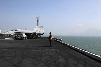 Esercitazione Giappone-Usa nel Pacifico, c'è anche la portaerei 'persa' Esercitazione Giappone-Usa nel Pacifico, c'è anche la portaerei 'persa'