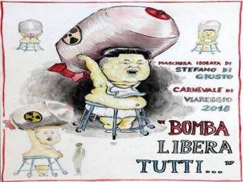 Carnevale Viareggio, dittatore Kim Jong-un protagonista sfilata 2018 Carnevale Viareggio, dittatore Kim Jong-un protagonista sfilata 2018