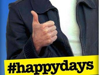#Happydays. Per la Festa dell’Unità di Roma sui manifesti spunta Fonzie-Renzie #Happydays. Per la Festa dell’Unità di Roma sui manifesti spunta Fonzie-Renzie