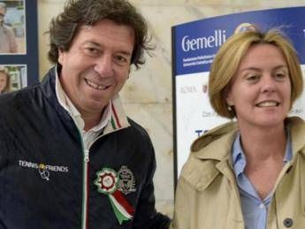 'Tennis & Friends', terra rossa, star e camici bianchi al Foro Italico 'Tennis & Friends', terra rossa, star e camici bianchi al Foro Italico