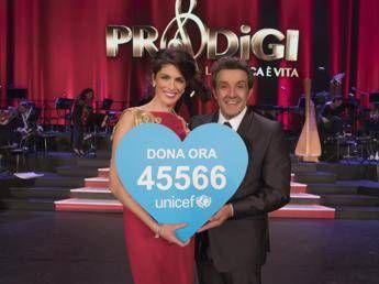 Rai1 fa 'Prodigi' per l'Unicef, giovani talenti in gara e storie vere Rai1 fa 'Prodigi' per l'Unicef, giovani talenti in gara e storie vere