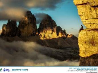 'Obiettivo Terra', vincono le Tre Cime di Lavaredo 'Obiettivo Terra', vincono le Tre Cime di Lavaredo
