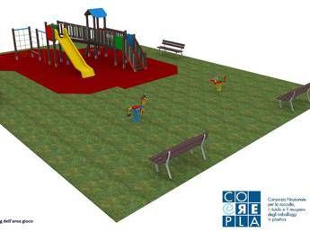 A Trento un parco giochi in plastica riciclata A Trento un parco giochi in plastica riciclata