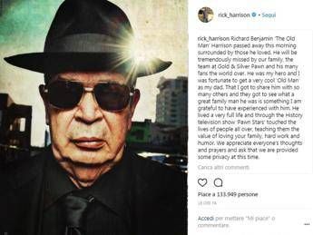 Morto Richard Harrison, 'il vecchio' di Affari di famiglia Morto Richard Harrison, 'il vecchio' di Affari di famiglia