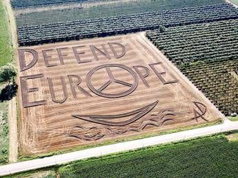 'Defend Europe', land art e migranti nel veronese 'Defend Europe', land art e migranti nel veronese