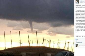 Tromba d'aria a Fiumicino: sindaco lancia allarme, ma poi ridimensiona Tromba d'aria a Fiumicino: sindaco lancia allarme, ma poi ridimensiona