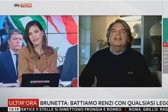 Brunetta litiga con giornalista Sky: Mi chiami presidente o professore /Video Brunetta litiga con giornalista Sky: Mi chiami presidente o professore /Video