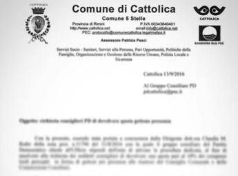'Cattolica Comune 5 stelle', il Pd si infuria 'Cattolica Comune 5 stelle', il Pd si infuria