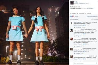 Chiudete l'Halloween: Fedez e Rovazzi come le gemelline di Shining Chiudete l'Halloween: Fedez e Rovazzi come le gemelline di Shining