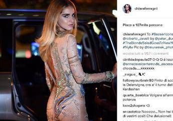 Chiara Ferragni, sotto il vestito niente (o quasi) /Foto Chiara Ferragni, sotto il vestito niente (o quasi) /Foto