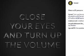 Chiudi gli occhi e alza il volume, la Ferrari 'sfreccia' su Instagram Chiudi gli occhi e alza il volume, la Ferrari 'sfreccia' su Instagram