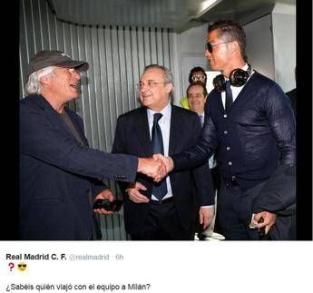 Il Real Madrid vola verso la Champions con... Richard Gere Il Real Madrid vola verso la Champions con... Richard Gere