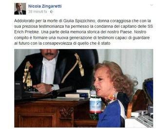 Shoah, morta Giulia Spizzichino: fu testimone nel caso Priebke