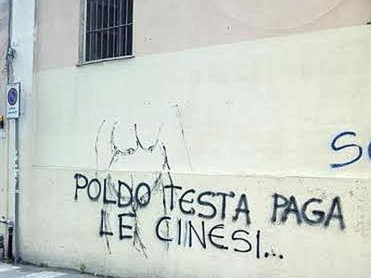 Cagliari, scritte sui muri contro il capo della Squadra Mobile Leopoldo Testa
