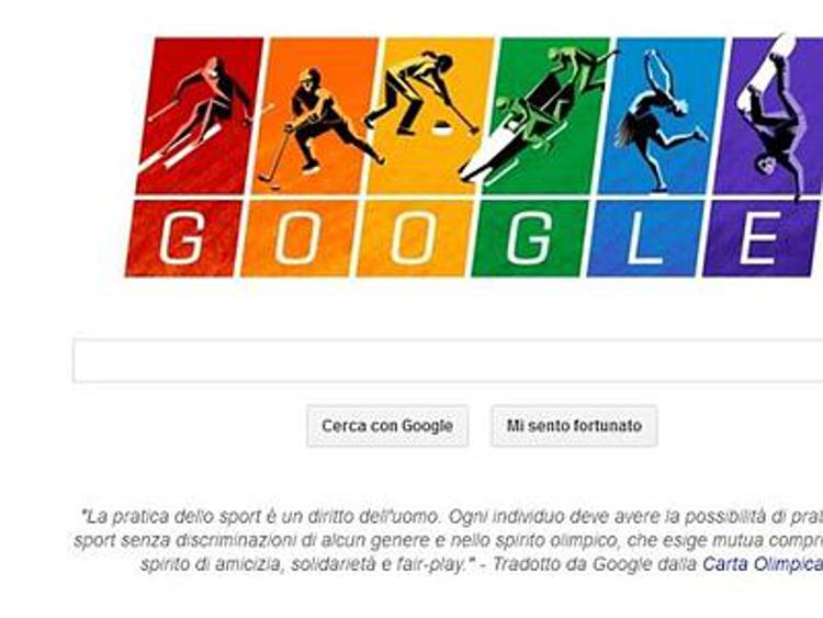 Sochi 2014, Google dedica logo ai diritti gay