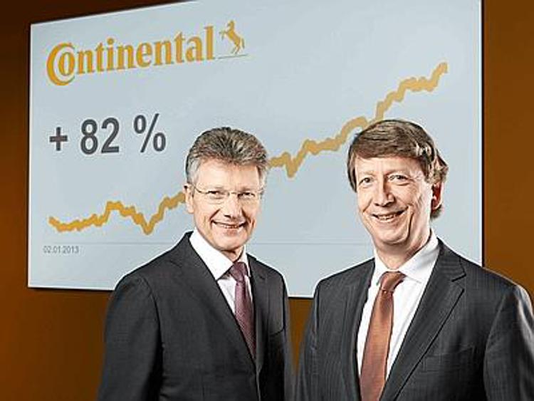 Continental, in 2013 profitti oltre 1,9 mld, dividendo a 2,50 Euro