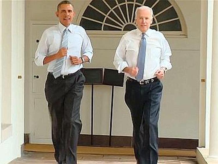 Jogging nella Casa Bianca, Obama e Biden di corsa contro l'obesità