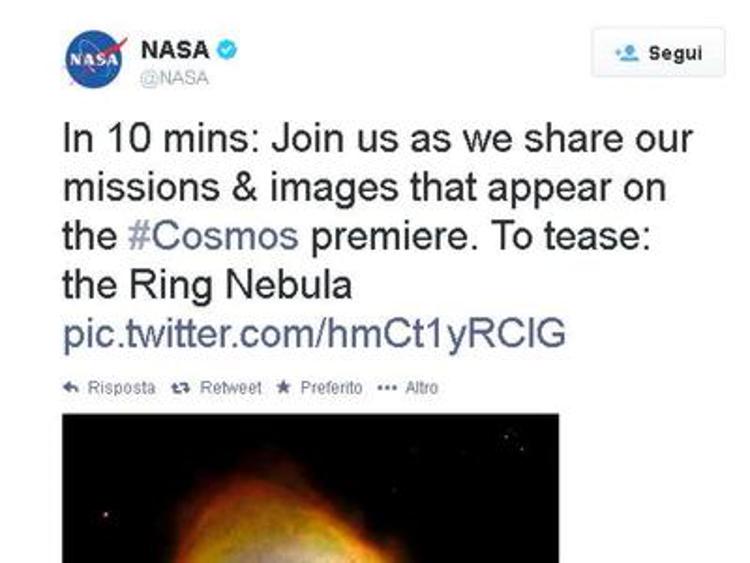 Spettacolari immagini dallo spazio: la Nasa rende omaggio a 'Cosmos'