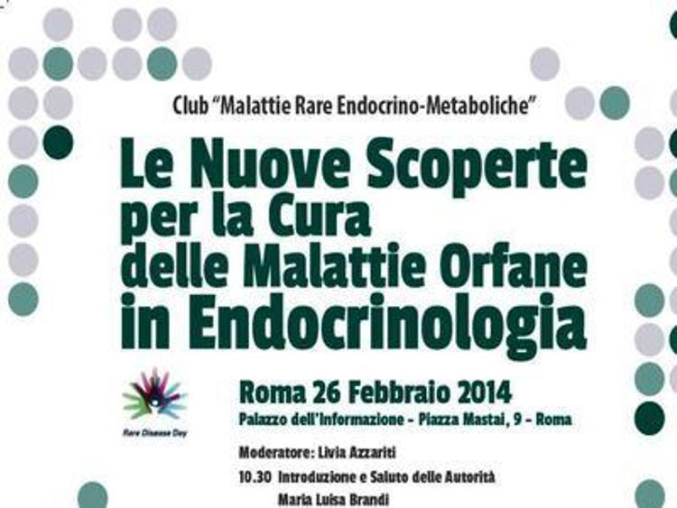 Endocrinologia, il punto a Roma su ricerca e cura delle malattie rare