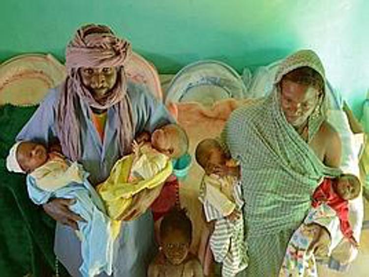 Nati 4 gemelli in campo rifugiati Mauritania, assistiti da Msf