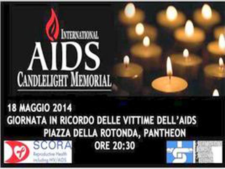 Aids, candele accese domenica a Roma in ricordo vittime