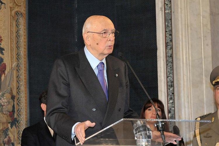 Il Presidente della Repubblica, Giorgio Napolitano (foto Quirinale)