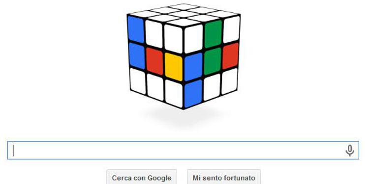 Il Cubo di Rubik che compie 40 anni, doodle animato per cercare di risolverlo