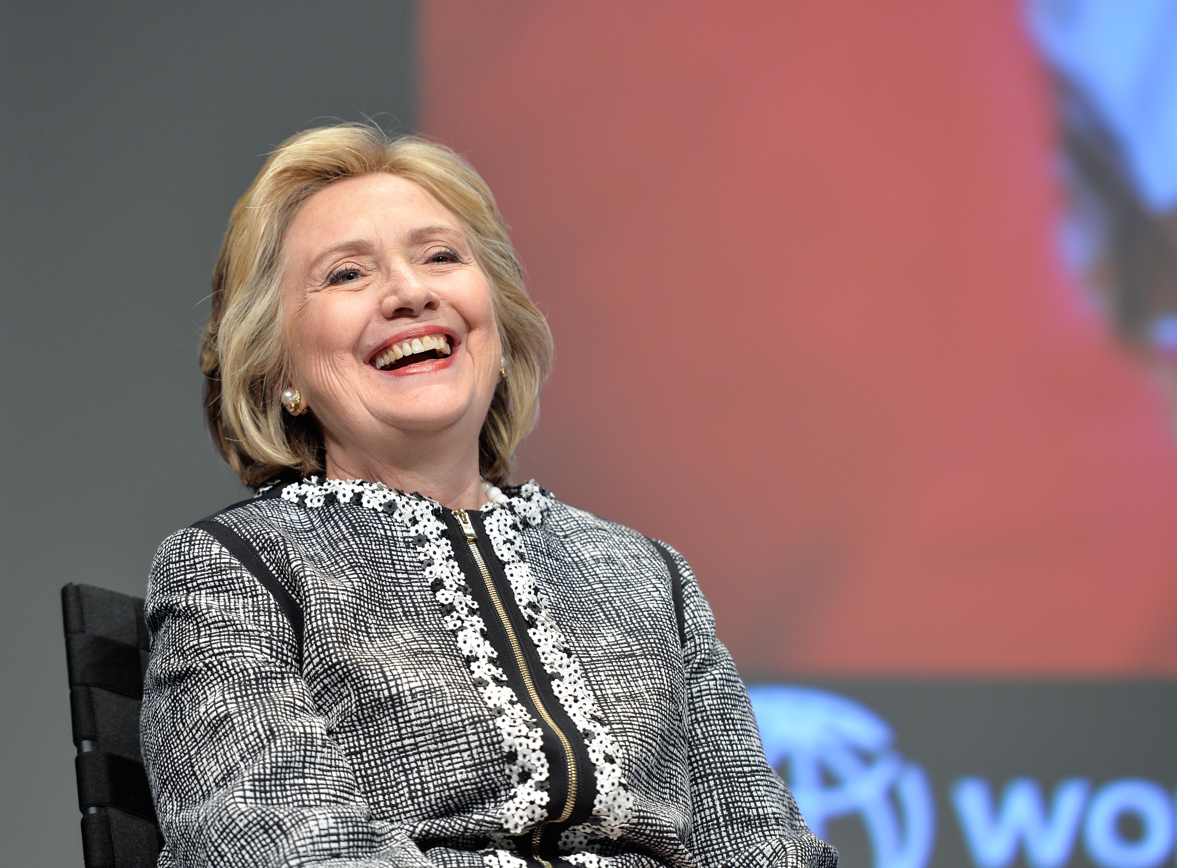 L’ex segretario di Stato Usa, Hillary Clinton, è sesta classificata nella lista di Forbes (Infophoto)