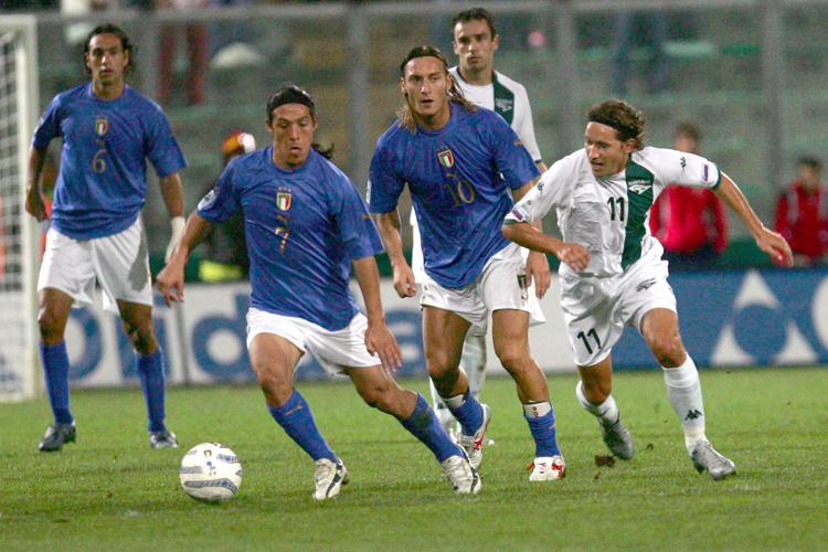 PALERMO, 08/10/2005 Gara per la qualificazione a Germania 2006- Italia - Slovenia: 1 - 0 nella foto: Mauro German Camoranesi foto: Alfonso Salvaggio/Infophoto - PRISMA