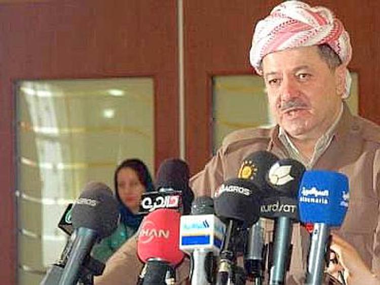 Iraq: Barzani a Kirkuk, prima visita da controllo peshmerga