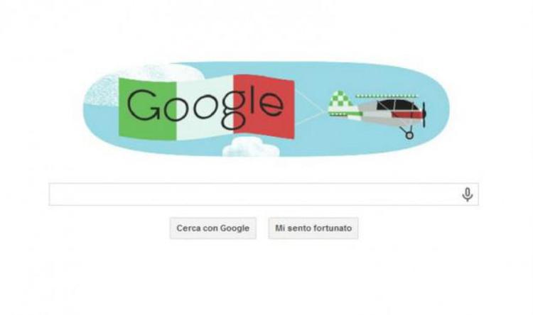 Il doodle sventola il tricolore, l’omaggio di Google per il 2 giugno