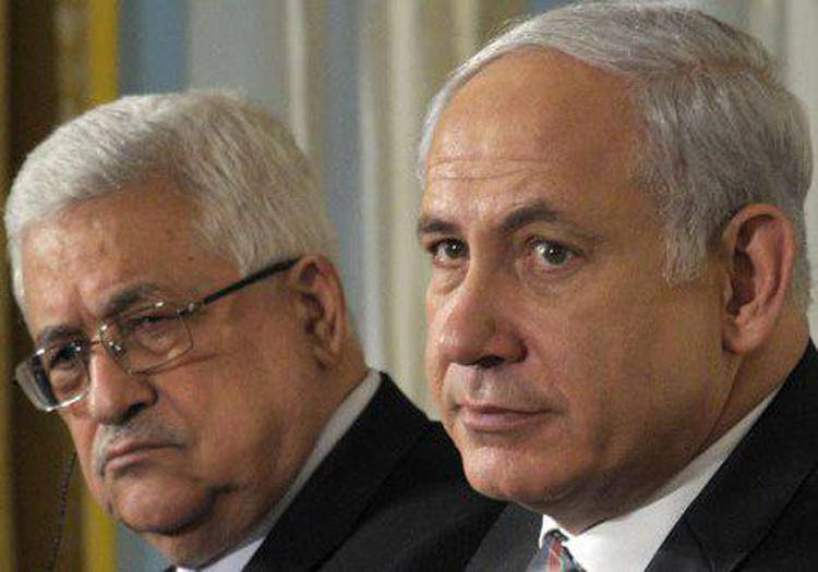 Mahmud Abbas e Benjamin Netanyahu 