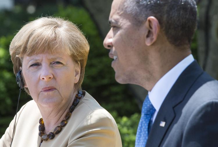 Merkel con Obama (Infophoto)