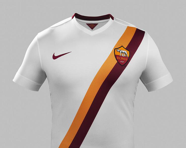 Bianca con banda trasversale giallorossa, Roma e Nike presentano la maglia 'away'