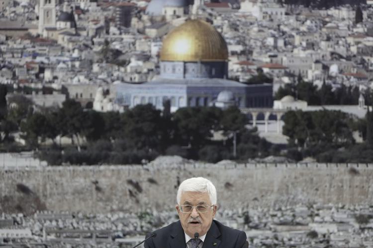 Il presidente dell'Anp, Abbas (foto Xinhua)