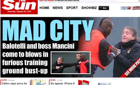 La lite tra Balotelli e Mancini ai tempi del Manchester City
