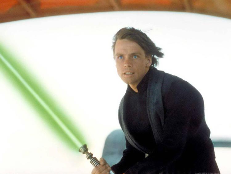 Mark Hamill (Luke Skywalker) in una scena del 1977 (Infophoto)