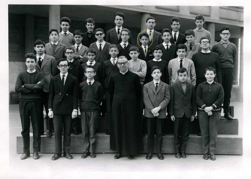 Gabriele Salvatores in IV ginnasio (anno scolastico 1964/65) all'Istituto Sociale di Torino (gesuiti). Fonte: archivio Istituto Sociale, Torino