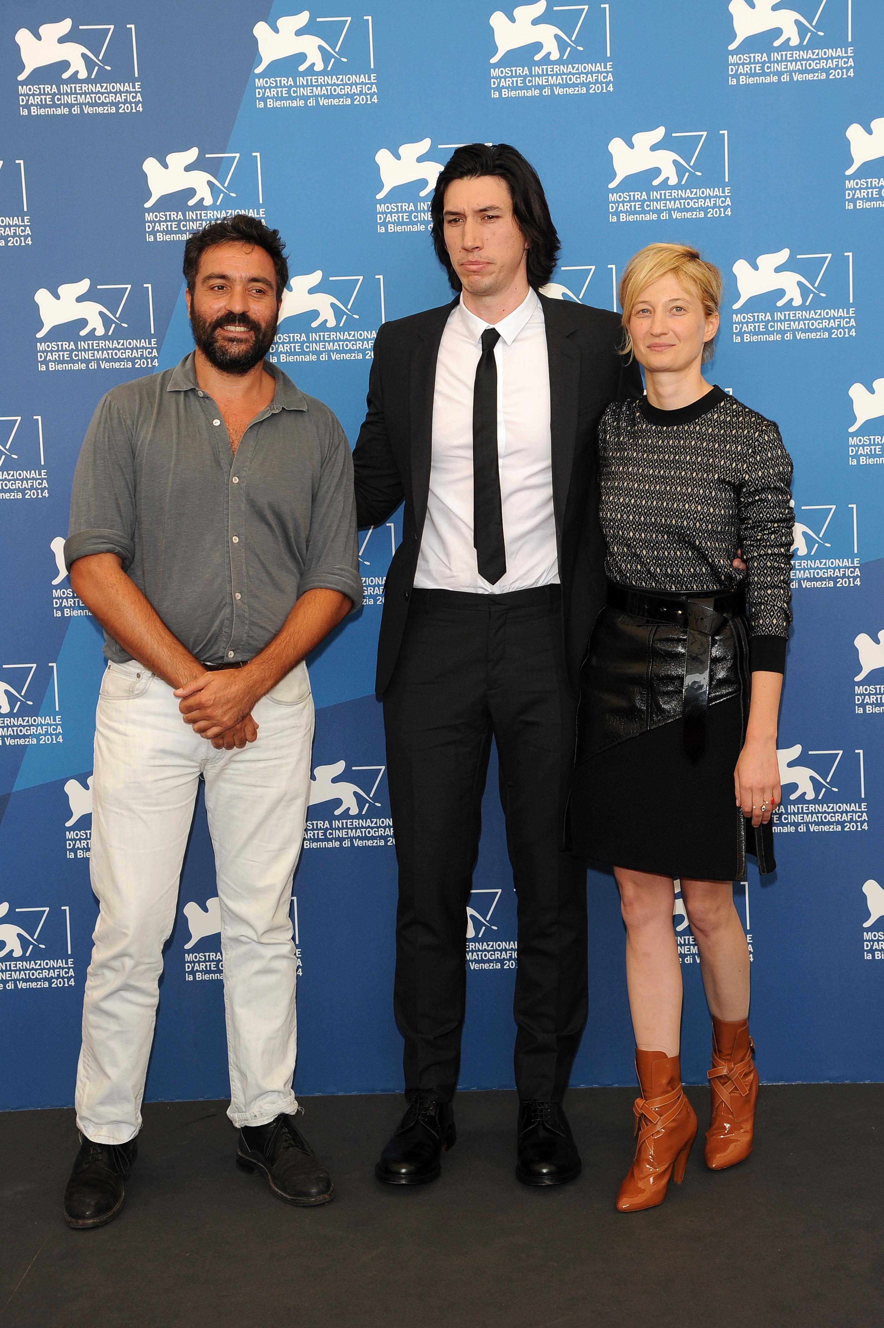 Saverio Costanzo con Alba Rohrwacher e Adam Driver (Infophoto) 