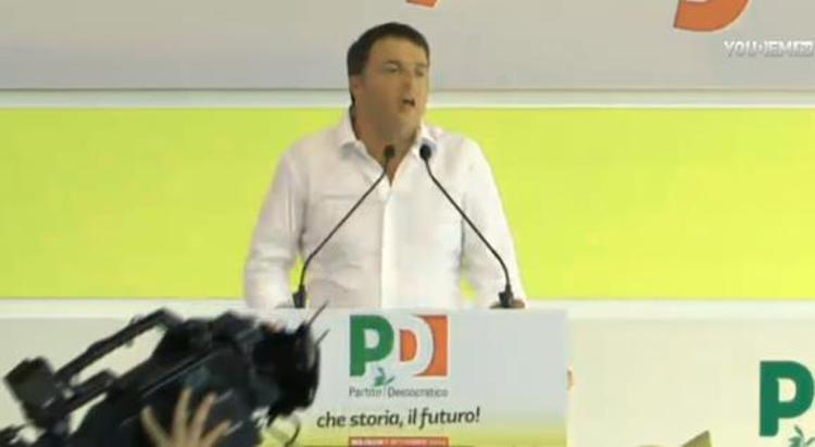 Renzi chiude la festa dell'Unità: 