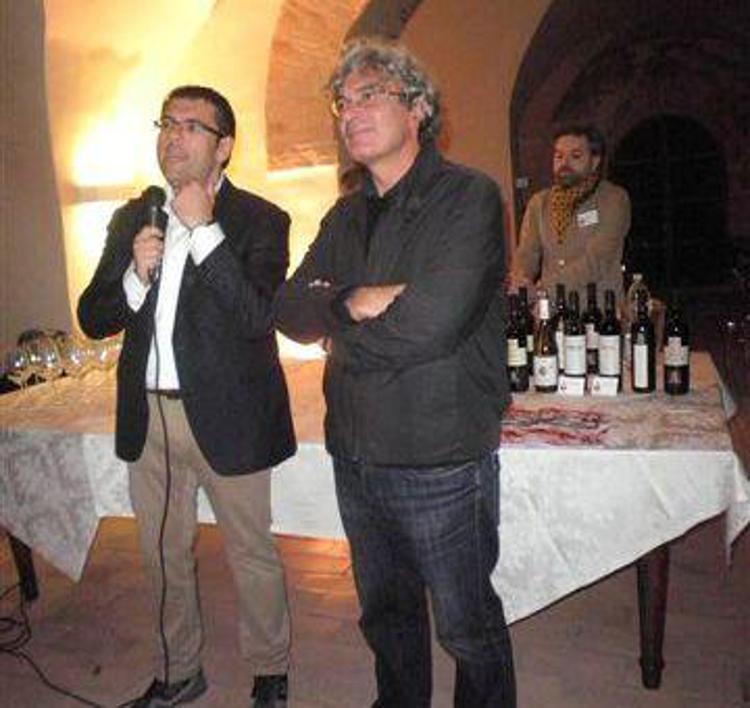 Francesco Fiordomo con il regista Martone