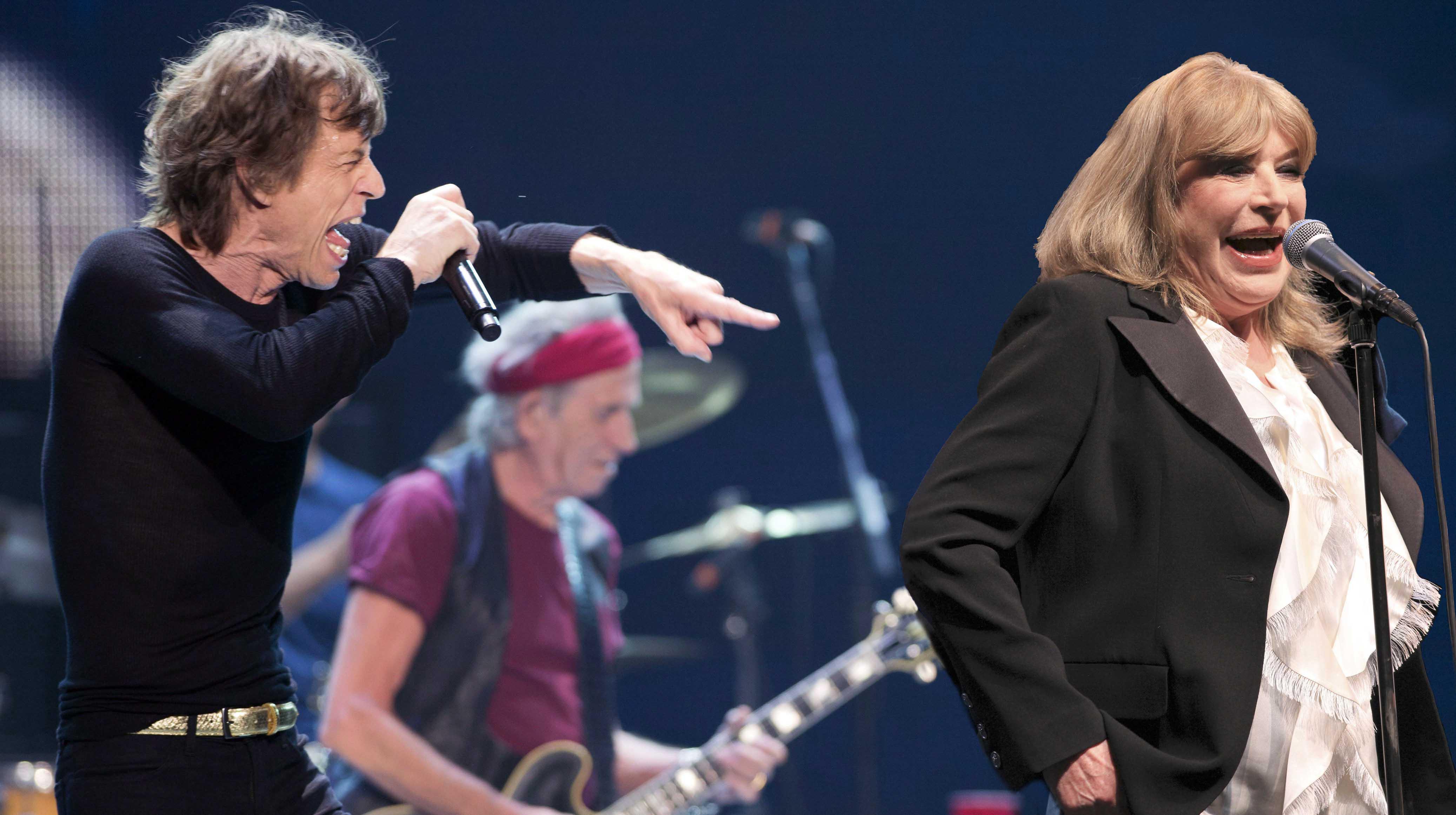 Mick Jagger e Marianne Faithfull (Iberpress)