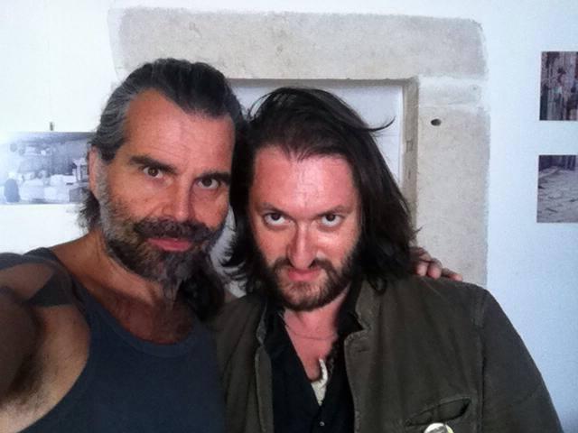 Piero Pelù e il regista Cosimo Damiano Damato  (foto dal profilo Facebook di Pelù)