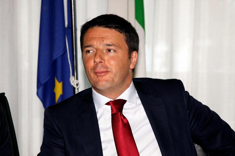 Il presidente del Consiglio e segretario del Pd Matteo Renzi - INFOPHOTO