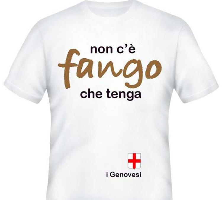 Maltempo: 'Non c'è fango che tenga', una t-shirt per aiutare i genovesi