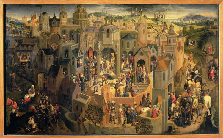 Hans Memling, 'Passione di Cristo' del 1470, Olio su tavola - Scala